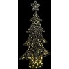 Kalėdų eglutė su 160 LED Šilta balta 150 cm Ratanas