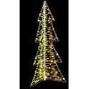 Kalėdų eglutė su 160 LED Šilta balta 150 cm PET