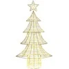 Kalėdų eglutė su 160 LED Šilta balta 151 cm PET