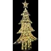Kalėdų eglutė su 160 LED Šilta balta 150 cm PET