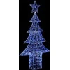 Kalėdų eglutė su 240 LED Mėlyna 180 cm Akrilas