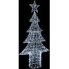 Kalėdų eglutė su 240 LED Šalta balta 180 cm Akrilas
