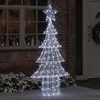 Kalėdų eglutė 240 LED Šalta balta 180 cm Akrilas