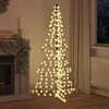 Kalėdų eglutė 240 LED Šilta balta 180 cm Ratanas