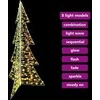 Kalėdų eglutė su 240 LED Šilta balta 180 cm PET