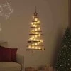 Kalėdų eglutė su 30 LED Natūrali 90 cm masyvi uosio mediena