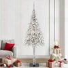 Kalėdų eglutė su 300 LED s stovu Balta 180 cm PE ir Plienas
