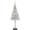 Kalėdų eglutė su 300 LED s stovu Balta 180 cm PE ir Plienas