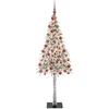 Kalėdų eglutė su 300 LED s stovu Balta 180 cm PE ir Plienas