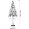 Kalėdų eglutė su 300 LED s stovu Balta 180 cm PE ir Plienas