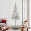Kalėdų eglutė su 300 LED s stovu Balta 210 cm PE ir Plienas