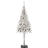Kalėdų eglutė su 300 LED s stovu Balta 210 cm PE ir Plienas