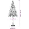 Kalėdų eglutė su 300 LED s stovu Balta 210 cm PE ir Plienas