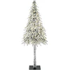 Kalėdų eglutė su 300 LED s stovu Balta 210 cm PE ir Plienas