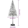 Kalėdų eglutė su 300 LED s stovu Balta 210 cm PE ir Plienas