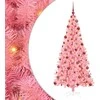 Kalėdų eglutė su 300 LED s stovu Rožinė 180 cm PVC
