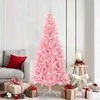 Kalėdų eglutė su 300 LED s stovu Rožinė 180 cm PVC