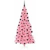 Kalėdų eglutė su 300 LED s stovu Rožinė 210 cm PVC