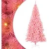 Kalėdų eglutė su 300 LED s stovu Rožinė 180 cm PVC