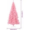 Kalėdų eglutė su 300 LED s stovu Rožinė 210 cm PVC