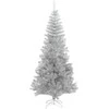 Kalėdų eglutė su 300 LED s stovu Sidabro 240 cm PET