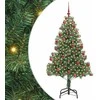 Kalėdų eglutė su 300 LED s stovu Žalia 180 cm PVC