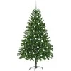Kalėdų eglutė su 300 LED s stovu Žalia 180 cm PE