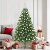 Kalėdų eglutė su 300 LED s stovu Žalia 180 cm PE