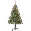 Kalėdų eglutė su 300 LED s stovu Žalia 180 cm PVC