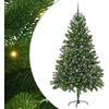 Kalėdų eglutė su 300 LED s stovu Žalia 180 cm PE