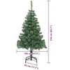Kalėdų eglutė su 300 LED s stovu Žalia 210 cm PVC