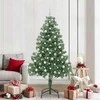 Kalėdų eglutė su 300 LED s stovu Žalia 210 cm PVC
