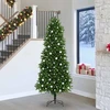 Kalėdų eglutė su 300 LED s stovu Žalia 240 cm PE