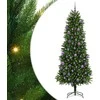 Kalėdų eglutė su 300 LED s stovu Žalia 240 cm PE