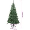 Kalėdų eglutė su 300 LED s stovu Žalia 240 cm PVC