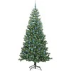 Kalėdų eglutė su 300 LED s stovu Žalia 240 cm PVC