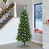 Kalėdų eglutė su 300 LED s stovu Žalia 240 cm PE