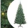 Kalėdų eglutė su 300 LED s stovu Žalia 240 cm PVC
