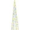 Kalėdų eglutė su 90 LED 3 pcs Šilta balta 20 x 20 x 80 cm PET