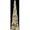 Kalėdų eglutė su 90 LED 3 pcs Šilta balta 20 x 20 x 80 cm PET