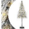 Kalėdų eglutė su 300 LED s stovu Balta 180 cm PE ir Plienas