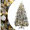 Kalėdų eglutė su šarnyrinėmis šakomis/LED/žaisliukais, 180cm