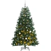 Kalėdų eglutė su šarnyrinėmis šakomis/LED/žaisliukais, 240cm
