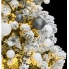 Kalėdų eglutė su šarnyrinėmis šakomis/LED/žaisliukais, 150cm