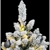 Kalėdų eglutė su šarnyrinėmis šakomis/LED/žaisliukais, 120cm