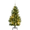 Kalėdų eglutė su šarnyrinėmis šakomis/LED/žaisliukais, 120cm
