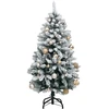Kalėdų eglutė su šarnyrinėmis šakomis/LED/žaisliukais, 120cm