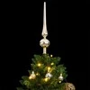 Kalėdų eglutė su šarnyrinėmis šakomis/LED/žaisliukais, 150cm