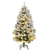 Kalėdų eglutė su šarnyrinėmis šakomis/LED/žaisliukais, 150cm