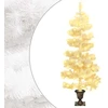 Kalėdų eglutė su vazonu, balta, 120cm, PVC, spiralės formos